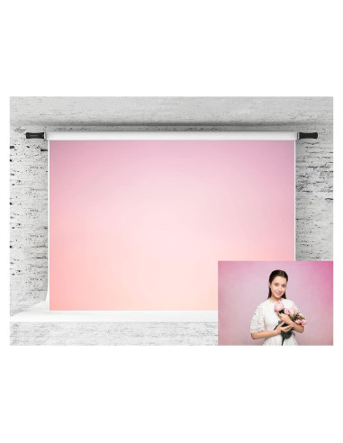 Fondo de Tela Microfibra Kate Rosa Claro 2.13m x 1.52m