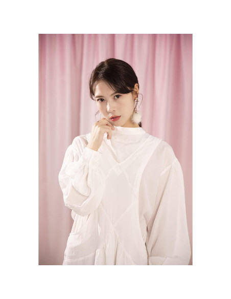 Fondo de Tela Microfibra Kate Rosa Claro 2.13m x 1.52m