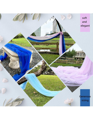 Tela Drapeada para Arco de Boda Bukani Rosa Claro 160x975 cm