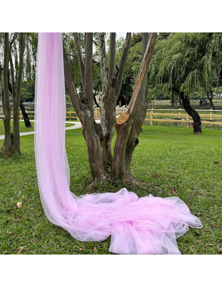 Tela Drapeada para Arco de Boda Bukani Rosa Claro 160x975 cm