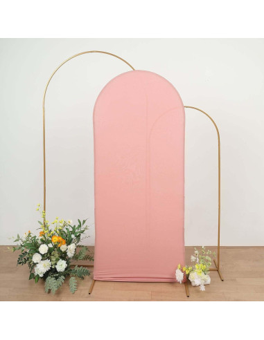 Cubierta de Marco de Fondo Spandex Efavormart 6 pies Rosa Polvoriento