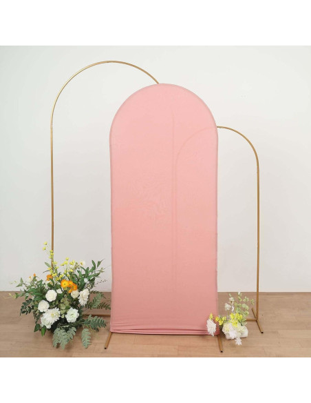 Cubierta de Marco de Fondo Spandex Efavormart 6 pies Rosa Polvoriento