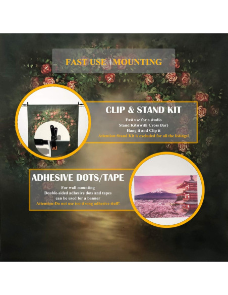 Fondo de Fotografía Floral SeekPro 2.13x1.52m Vinilo Delgado