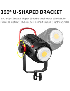 Luz de Video LED AMBITFUL Aurora EF200 200W 5600K CRI 95+ 2
