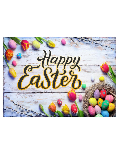 Backdrop Feliz Día de Pascua 208x150 cm DePhoto Vinilo