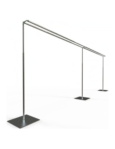 Soporte de Fondo Portátil Ajustable VivStruct 10x6m Doble Barra