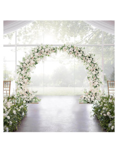 Arco de Boda Metal Dorado Efavormart 2.5m Colapsable
