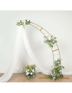 Arco de Boda Metal Dorado Efavormart 2.5m Colapsable 2