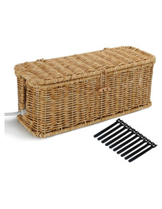 Caja Organizadora de Cables Allhercom Natural 33x13x13 cm