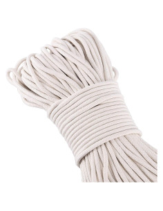 Cuerda de Algodón Natural Blanca 100 Metros 0.64 cm ZEONHEI