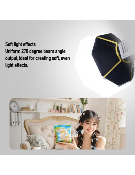 Softbox Lantern 30cm YUEHISY para Luz LED Bowens Mini
