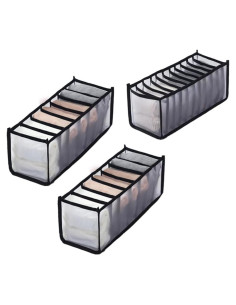 Organizadores de Cajón de Malla HSLFUAI - 3 Piezas para Ropa Interior