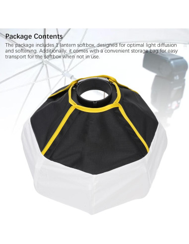 Softbox Lantern 30cm YUEHISY para Luz LED Bowens Mini