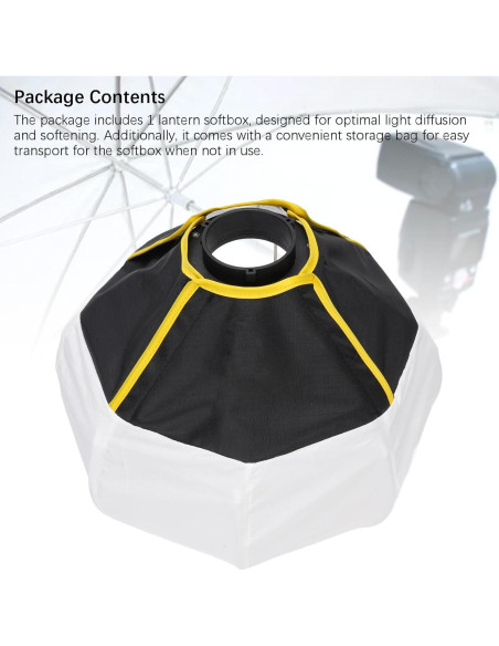 Softbox Lantern 30cm YUEHISY para Luz LED Bowens Mini