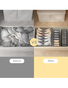 Organizadores de Cajón de Malla HSLFUAI - 3 Piezas para Ropa Interior 2