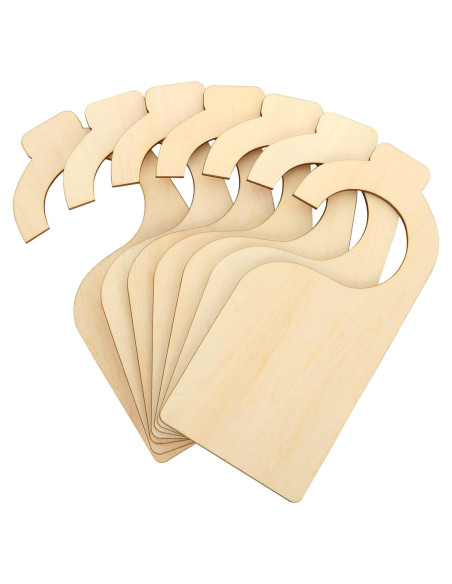 21 Divisores de Ropa en Madera Blanca DAJAVE 18x8 cm