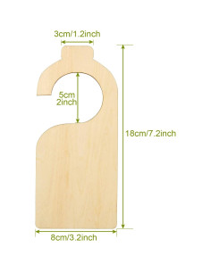 21 Divisores de Ropa en Madera Blanca DAJAVE 18x8 cm 2