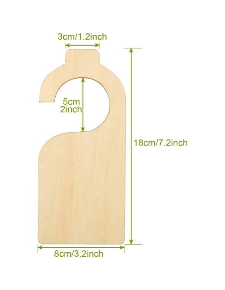 21 Divisores de Ropa en Madera Blanca DAJAVE 18x8 cm