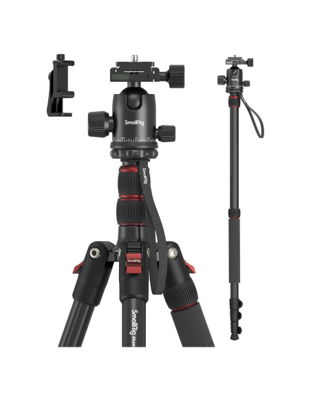 Trípode y Monopie SmallRig 180 cm Aluminio 15 kg Ajustable