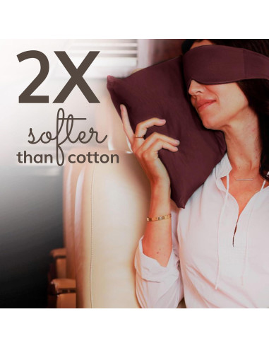 Almohada de Viaje Happyluxe Odyssey 43x33 cm Rojo Cabernet