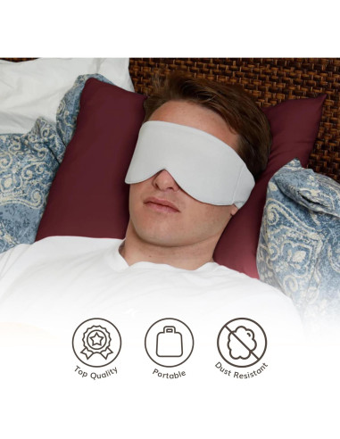 Almohada de Viaje Happyluxe Odyssey 43x33 cm Rojo Cabernet