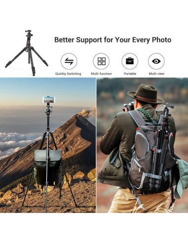 Trípode y Monopie SmallRig 180 cm Aluminio 15 kg Ajustable