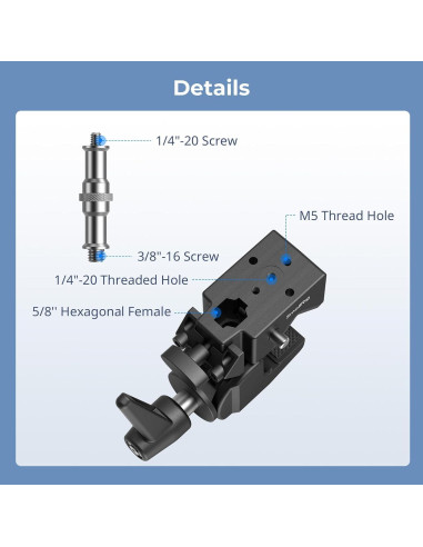 Kit de Super Abrazadera SmallRig 2-Pack 15kg para Estudio
