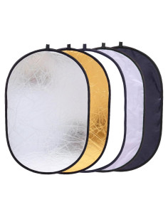 Reflector Plegable 5-en-1 Konseen 60x90cm para Fotografía