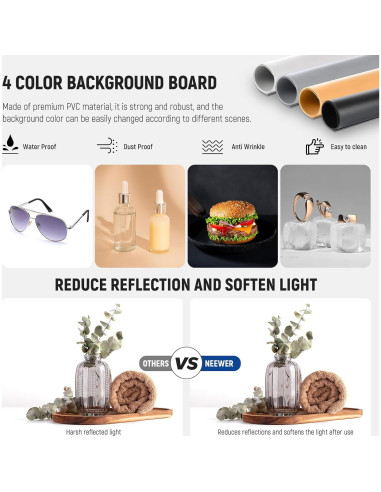 Caja de Luz de Estudio NEEWER 40W 40x40cm LED 5600K Plegable