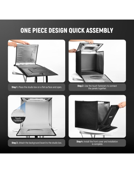 Caja de Luz de Estudio NEEWER 40W 40x40cm LED 5600K Plegable