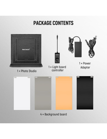 Caja de Luz de Estudio NEEWER 40W 40x40cm LED 5600K Plegable