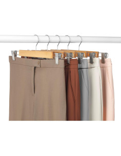 Perchas de Madera para Falda Whitmor - Juego de 4 Clips 2