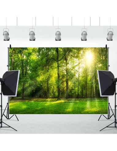 Fondo de Fotografía Leowefowa 3x2.2m Selva Primavera