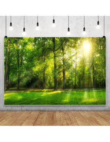 Fondo de Fotografía Leowefowa 3x2.2m Selva Primavera