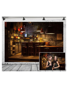 Backdrop de Tela Poliester Loccor 213x152cm Fiesta Pub