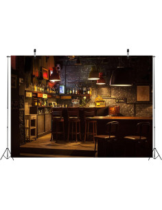 Backdrop de Tela Poliester Loccor 213x152cm Fiesta Pub 2