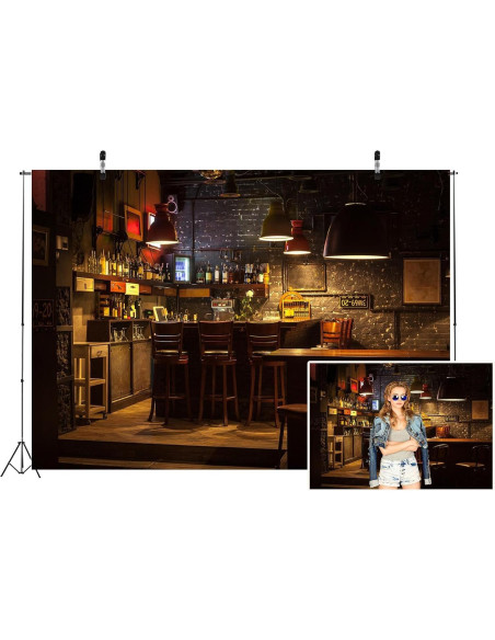Backdrop de Tela Poliester Loccor 213x152cm Fiesta Pub