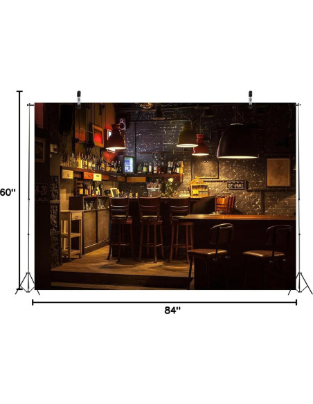 Backdrop de Tela Poliester Loccor 213x152cm Fiesta Pub