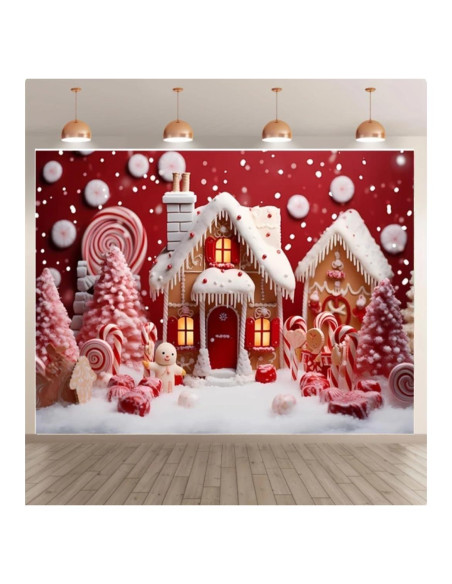 Fondo de Fotografía Navideño Vinilo 210x150cm MIXIANG