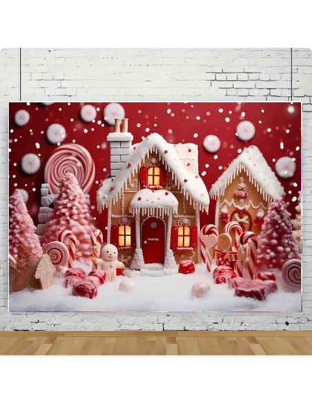 Fondo de Fotografía Navideño Vinilo 210x150cm MIXIANG