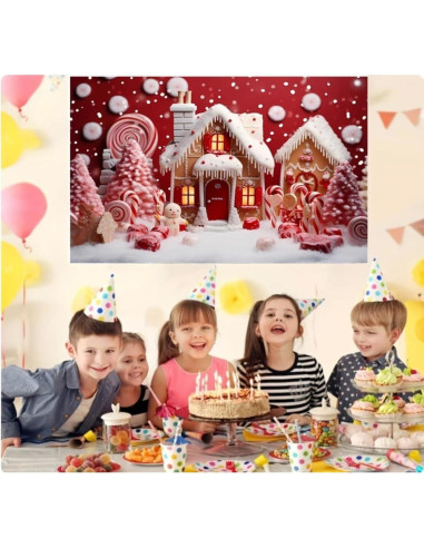 Fondo de Fotografía Navideño Vinilo 210x150cm MIXIANG