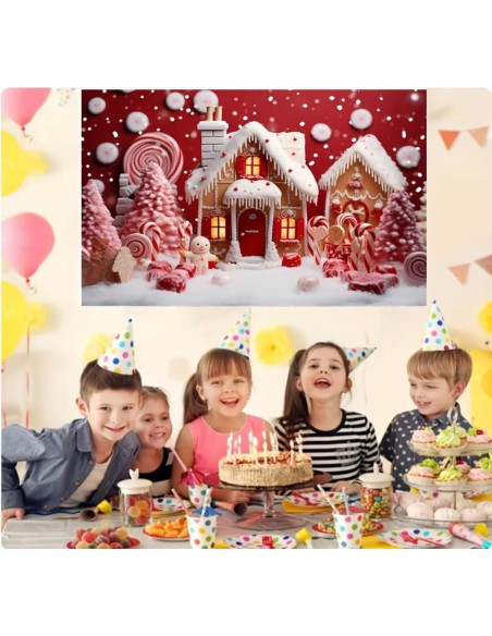 Fondo de Fotografía Navideño Vinilo 210x150cm MIXIANG