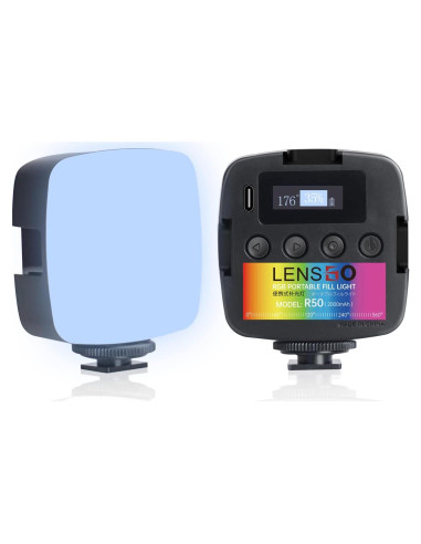 Luz LED Portátil LENSGO R50 RGB 2000mAh 2500-9000K