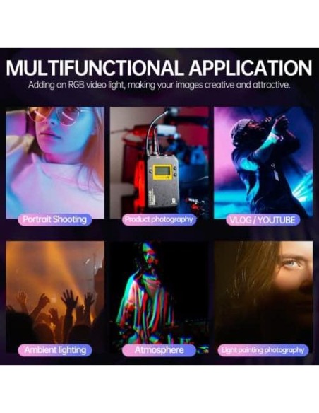 Luz LED Portátil LENSGO R50 RGB 2000mAh 2500-9000K