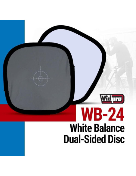 Disco de Balance de Blancos Vidpro WB-24 Doble Cara 60.96 cm