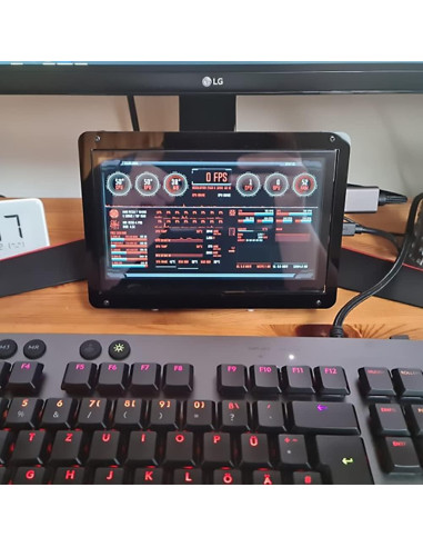 Monitor Táctil 7" CUQI JRP7002 HDMI 1024x600 Portátil