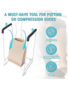 Donador de Medias Grande Zipcase para Pantorrillas 46-51 cm 2