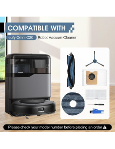 21 Piezas Repuesto Chrostion para Aspirador eufy Omni C20 2
