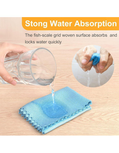 10 Paños de Limpieza Microfibra Sundeer 30x40cm Antiestáticos