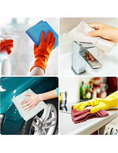 10 Paños de Limpieza Microfibra Sundeer 30x40cm Antiestáticos